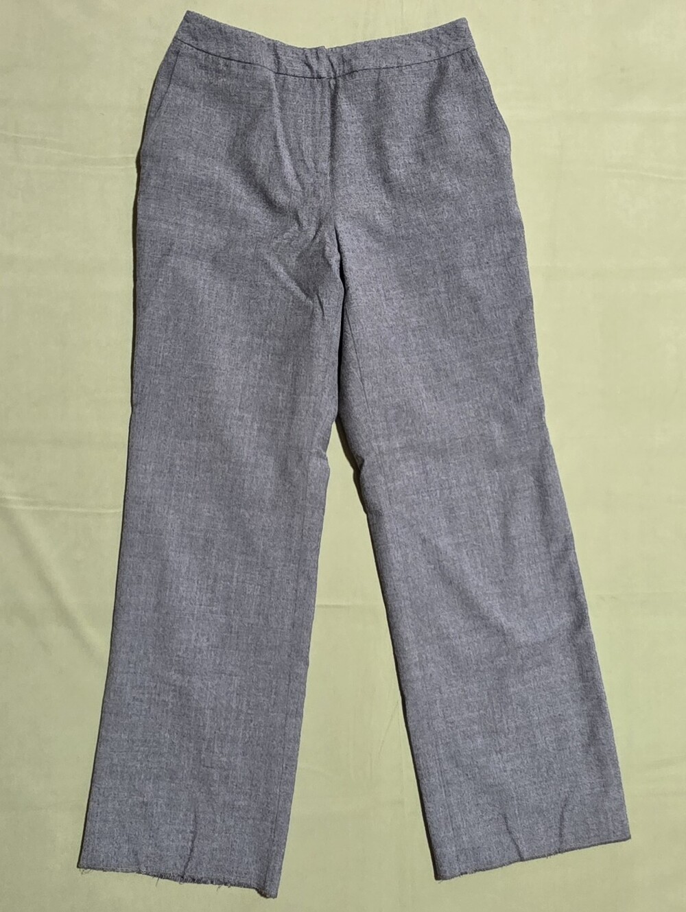 Talbots Charcoal Gray Straight-Leg Pants Women's Size 6 Wool Blend - Picture 1 of 4
